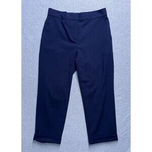 Ann Taylor Factory Navy Blue Petite Ankle Pants Women’s Size Medium P